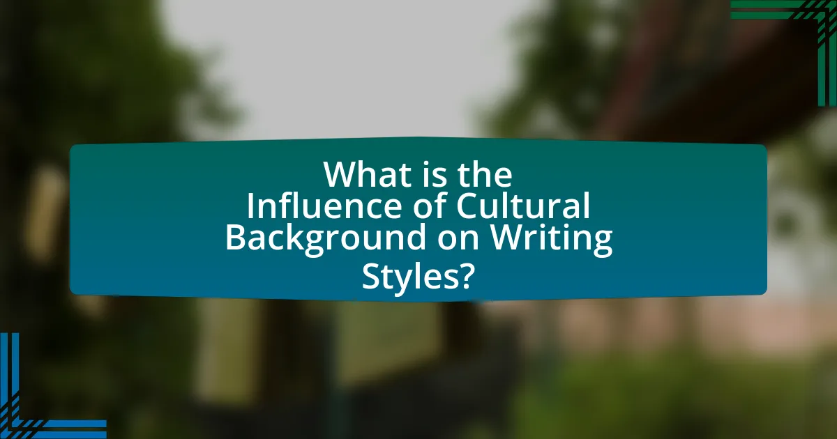 What is the Influence of Cultural Background on Writing Styles?