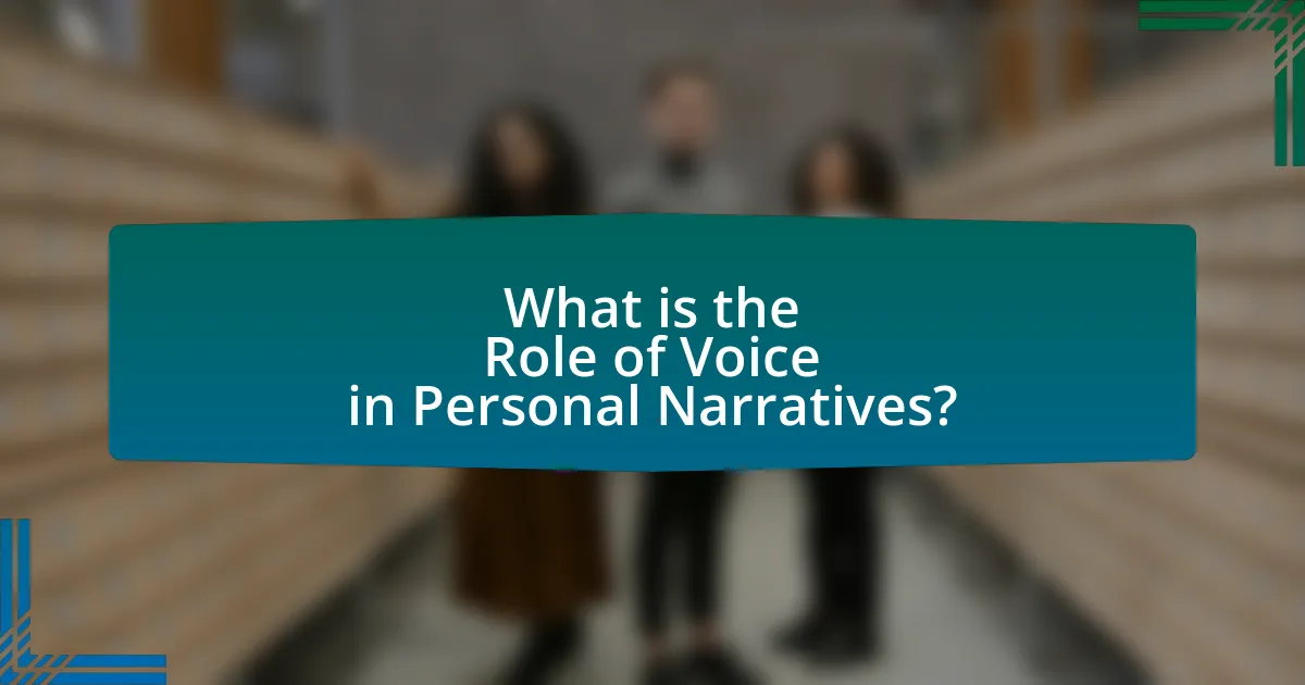 What is the Role of Voice in Personal Narratives?