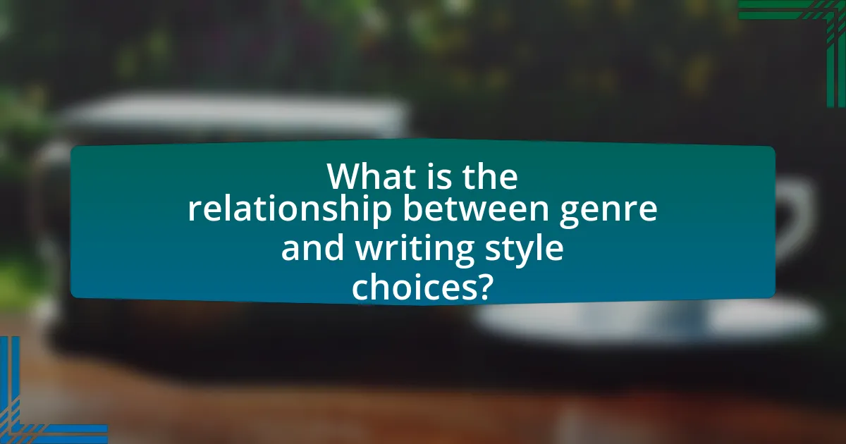 What is the relationship between genre and writing style choices?